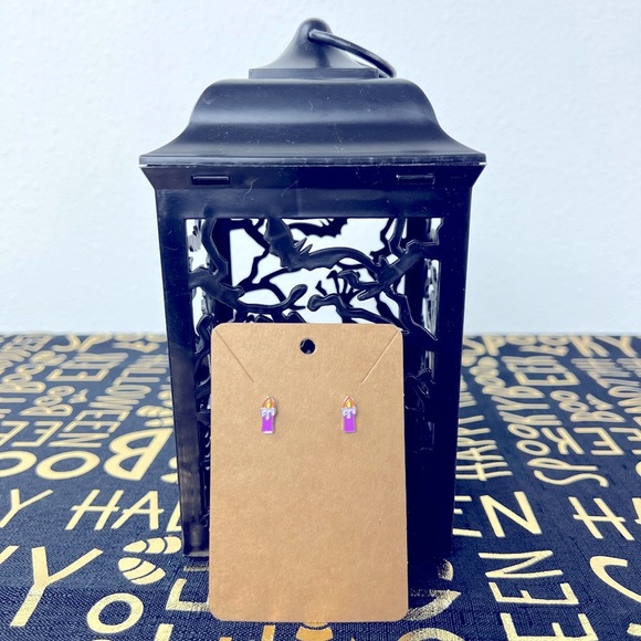 Halloween Earrings - Candles - Picture 1 of 3
